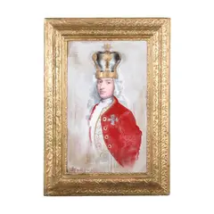 George by Louis St. Lewis, Mixed media on canvas, sold Oct 2026