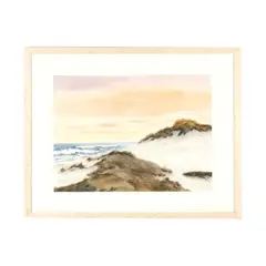 Coastal Landscape with Dunes by Nancy Tuttle May, Watercolor on paper, sold Oct 2026