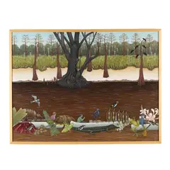 Canoeing Down the Sewanee River by Robert Johnson, Oil and acrylic on canvas, sold Oct 2026