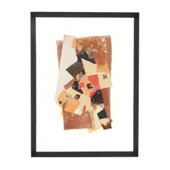 Orange Center by Anne Wall Thomas, Collage on paper, sold Oct 2026