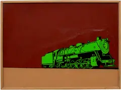 King of the Switchers by Richard Pettibone, 1964, oil and painted wood on glass, in artist's frame, sold Oct 2026