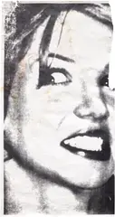 Untitled (Britney) by Nate Lowman, 2006, dirt and inkjet print on paper, sold Oct 2026