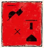 Ohne Titel / Entwurf zu: Roter Winkel. 1918/19 bzw by Erich Buchholz, 1921, Holzschnitt über Monotypie in Rot auf Japanbütten bzw. Kreide, Bleistift und Aquarell auf Papier, sold Jun 2010