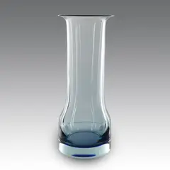 Vaso vetro sommerso, produzione Seguso Vetri d'arte - Italia by Flavio Poli, 1960, Vaso in vetro sommerso trasparente azzurrino a sfumare, offered Jul 2026