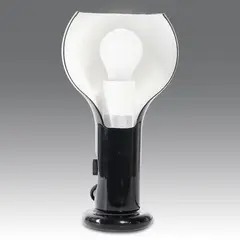 Lampada da tavolo ad una luce modello “2207” Flash, Produzione O-Luce - Italia by Joe Colombo, 1968, Struttura in alluminio laccato nero e bianco., offered Jul 2026
