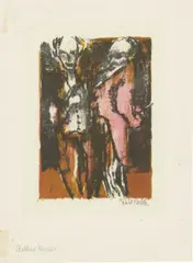 Aeltere Herren by Emil Nolde, 1926, Farblithografie auf Japan, sold May 2026