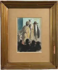 Les clowns by Georges Tournon, Aquarelle, sold Oct 2026