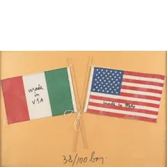 Milano 1924 - Varese 2003 / Senza titolo by Enrico Baj, mixed media on paper, offered Oct 2026