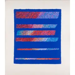 Roma 1927 - Perugia 2005 / Composizione blu, 1997 by Piero Dorazio, screenprint a colori on paper, offered Oct 2026