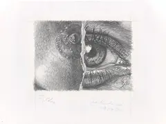 Zwei Rundungen by Fritz Köthe, 1979, Kohle auf Schoellershammer-Papier, sold Apr 2025