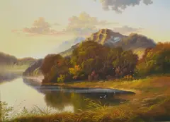 Autumn in the Highlands by Andrew Grant Kurtis, Oil on canvas, sold Oct 2026