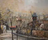 Le Moulin by Lucian Delarue, oil, sold Oct 2026