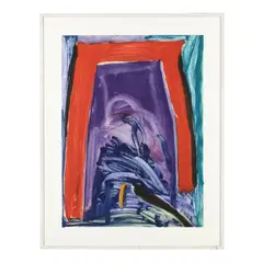 Winstone XI by Herb Jackson, Lithographic ink and oil crayon on paper, sold Oct 2026