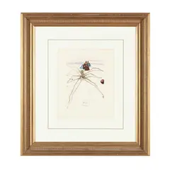 Arachne by Salvador Dalí, Wood engraving in colors, sold Oct 2026