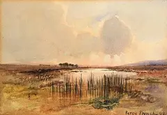 Bog Landscape by William Percy French, 1899, watercolour on paper, sold Oct 2026