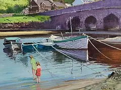 Cushendun, Co. Antrim by Cecil Maguire, 1996, oil on board, offered Oct 2026