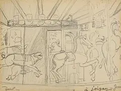 Joigny Foire by Grace Henry, pencil on paper, sold Oct 2026