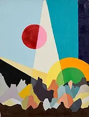Cubist Man by Francesco Sabatelli, acrylic on canvas, sold Oct 2026