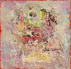 Beara Landscape by John Kingerlee, collage and mixed media on card, sold Oct 2026