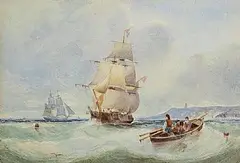 The Watchmen by Edwin Hayes, watercolour on paper, sold Oct 2026