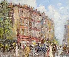 Finn's Hotel by Marie Carroll, acrylic on canvas, sold Oct 2026