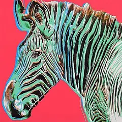 Grevy's Zebra - From the Endangered Species Series by Andy Warhol American, offset lithograph in colours - from an edition of 1000, sold Oct 2026