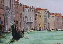 Venice by Steve Browning, oil on canvas board, sold Oct 2026