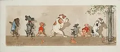 Comme nos Maitres by Boris O'Klein, etching, sold Oct 2026