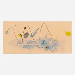 Untitled (Monotype) by Harry Bertoia, c. 1945, monoprint on Japanese paper, sold Oct 2026