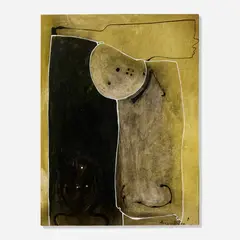 Chica 1 by Eduardo Arranz-Bravo, watercolor and mixed media on paper, sold Oct 2026