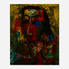 Head by Cundo Bermúdez, c. 1965, Sold with a certificate of authenticity from Conrado Basulto, sold Oct 2026