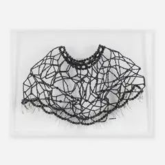Untitled (Colar) by Pacheco Nazareth, 1999, crystal, beads and scalpel blade, sold Oct 2026