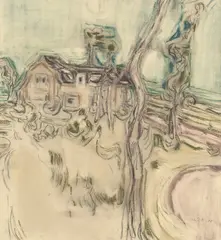 Fra Gotland by John David Nielsen, 1988, Pastell på papir, sold Oct 2026