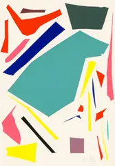Scherenschnitte by Imi Knoebel, 1993, Farbserigrafie auf leichtem Karton, sold Mar 2026
