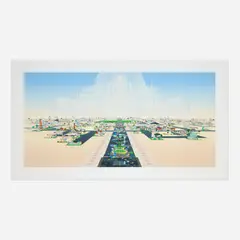 Automatic City by Benjamin Edwards, 2006, lithograph in colors on BFK Rives, sold Oct 2026