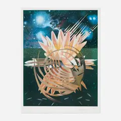 Welcome to the Water Planet by James Rosenquist, 1988, lithograph in colors, sold Oct 2026