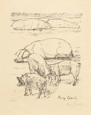 August Gaul, Pigs