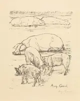 August Gaul, Pigs