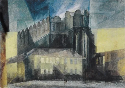 Lyonel Feininger, The Cathedral in Halle