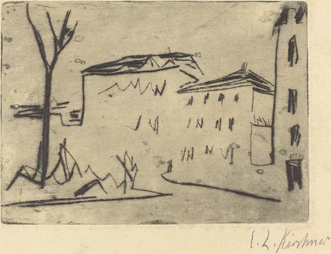 Ernst Ludwig Kirchner, Street Corner in Dresden (Strassenecke Dresden)