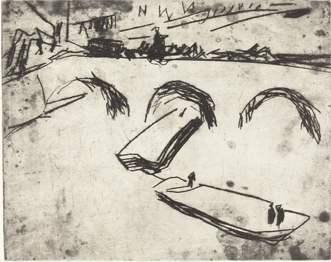 Ernst Ludwig Kirchner, Bridge on Crown Prince Embankment (Brucke am Kronprinzenufer)