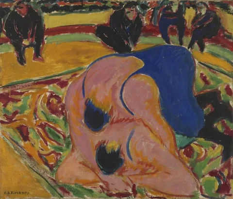 Ernst Ludwig Kirchner, Wrestlers in a Circus