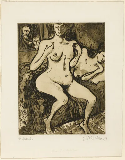 Ernst Ludwig Kirchner, Two Sisters