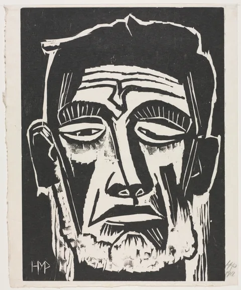 Max Pechstein, Head of a Fisherman