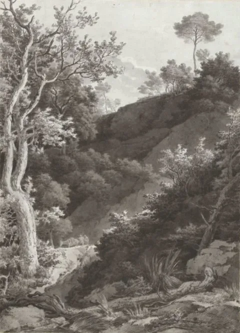 Jacob Philipp Hackert, Beboste berghelling