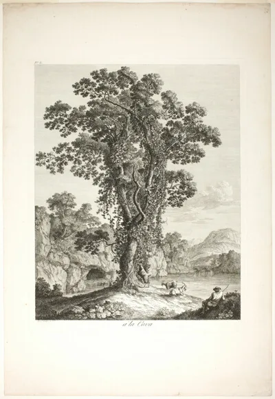 Jacob Philipp Hackert, Near la Cava, from Suite de IV Vues Dessinées Dans le Roiaume de Naples