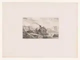 Andreas Achenbach, Visserswoning aan een meer