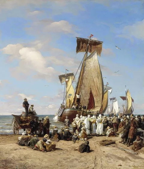 Andreas Achenbach, Farewell to the Fleet