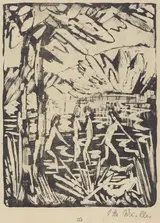Otto Mueller, Five Girls at a Forest Pond (Funf Madchen am Waldteich)