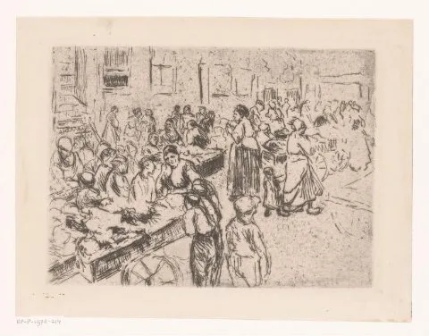 Max Liebermann, Straathandel in de Oude Jodenbuurt te Amsterdam